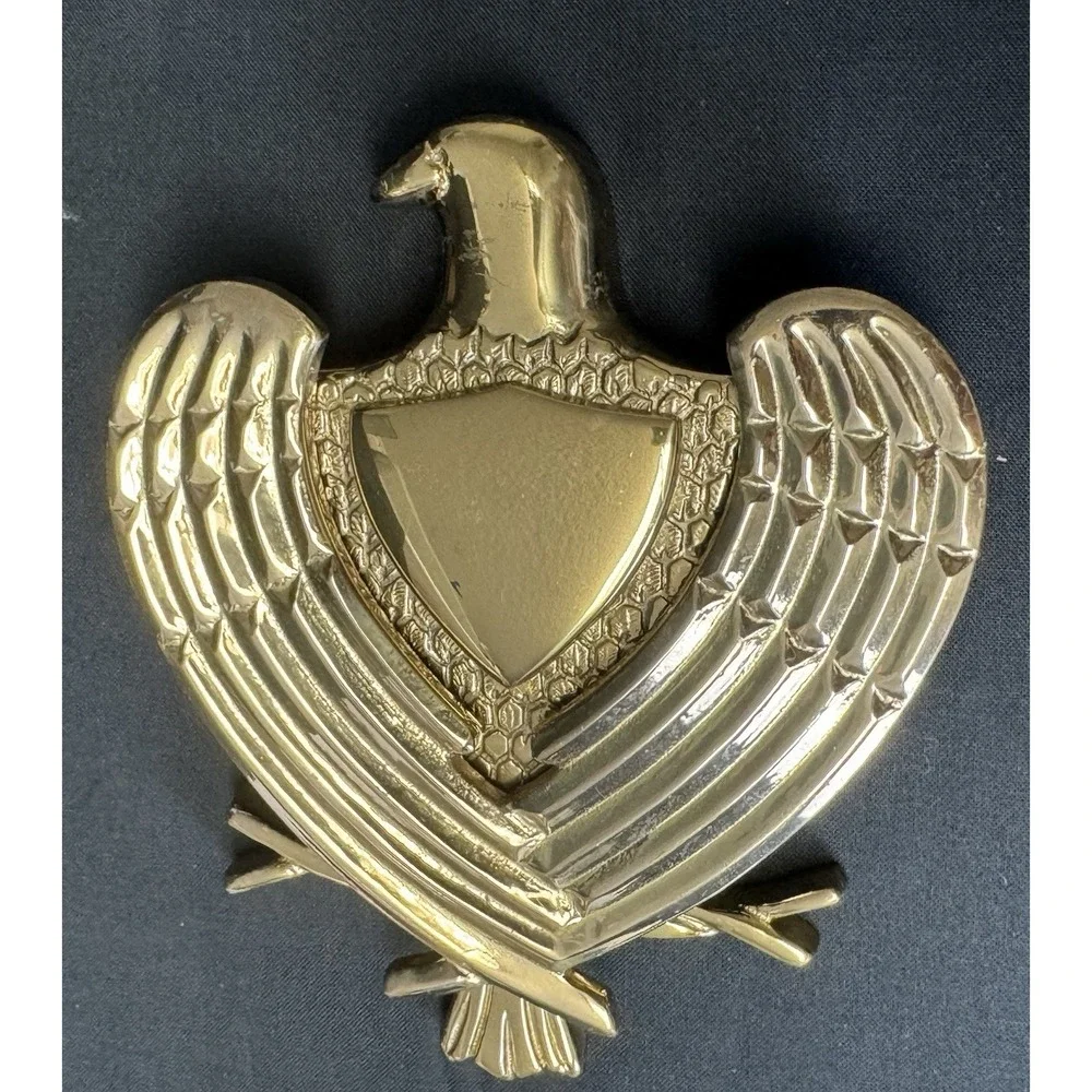 Vintage Heavy Gold Tone Eagle Brasscrafters Door Knocker Made In Portugal